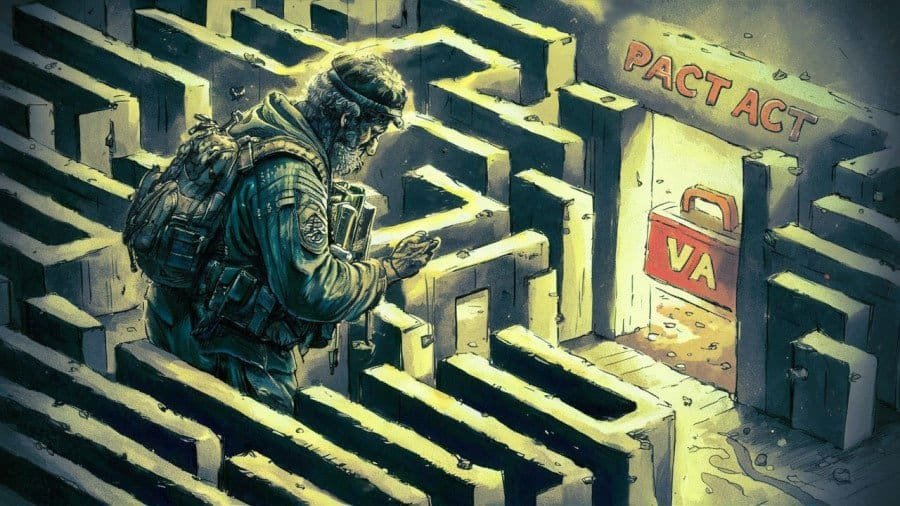 Veterans navigating a maze to the VA and PACT Act.